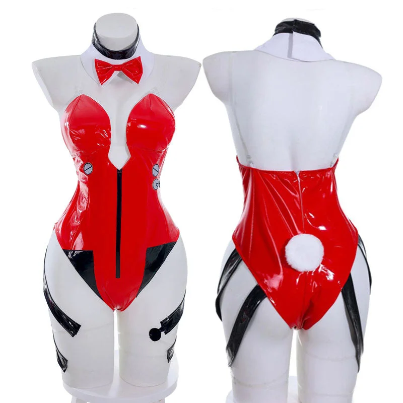 EVA Neon Genesis Evangelion Asuka Langley Soryu Bunny Girl Swimsuit Cosplay Costumes Modern High-Waisted Swimsuit