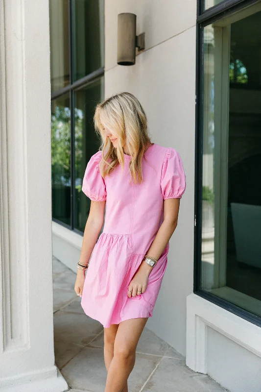Hollis Mini Dress - Bubblegum Pink Elegant Tulle Mini Dress