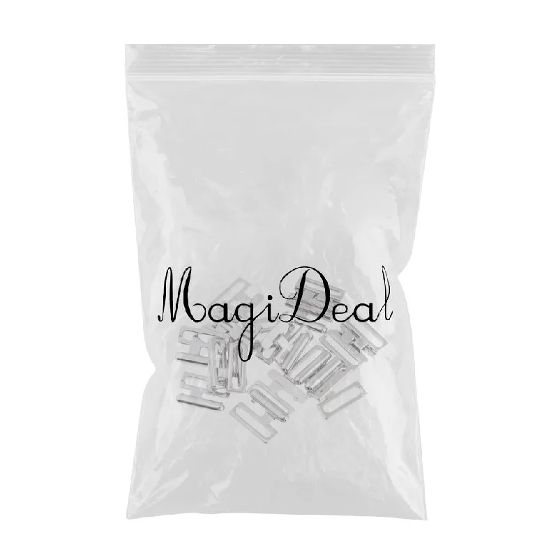 Max 10 Sets BIKINI CLIPS Hook & Snap Metal Strap Bra Fastener Swimwear 14mm High-Cut One-Piece Max 10 Sets BIKINI CLIPS Hook & Snap Metal Strap Bra Fastener Swimwear 14mm High-Cut One-Piece