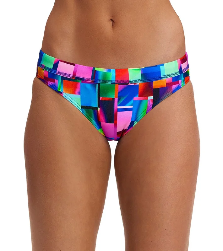 Funkita Women's Patch Panels Sports Brief Swimsuit Bottom Patch Panels Comfortable Swim Shorts Funkita Women's Patch Panels Sports Brief Swimsuit Bottom Patch Panels Comfortable Swim Shorts