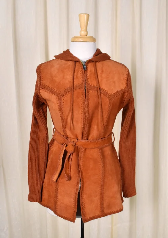 1970s Vintage Rust Patchwork Jacket Satin Jacket Silk Jacket Chiffon Jacket