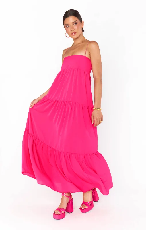 Long Weekend Maxi Dress ~ Pink Pebble Fashionable Halter Neck Maxi Dress