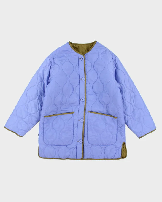 Obey Reversible Embroidered Jacket - M Snapped Jacket Toggled Jacket Drawstring Jacket