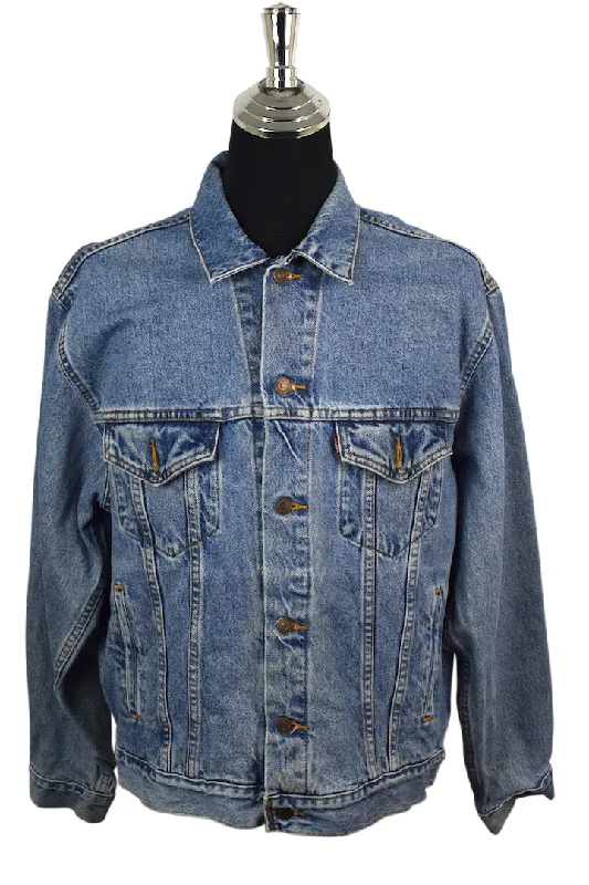 Levi's Brand Denim Jacket Cotton Fabric Linen Fabric Terry Fabric