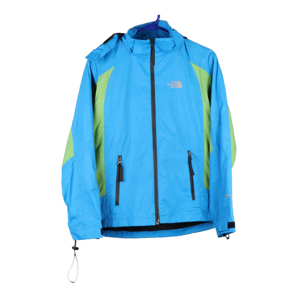 The North Face Jacket - Large Blue Polyester Notch Collar Peter Pan Collar Cowl Neck