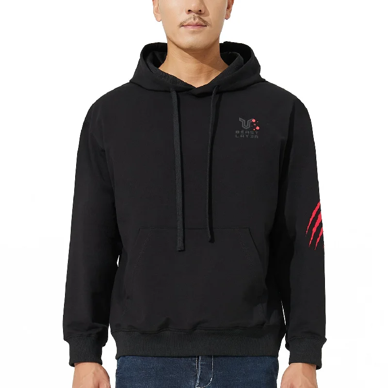 Beast Essential Black Claw Hoodie-The Scratch Hoodie with Double Zipper Versatile Adjustable Beast Essential Black Claw Hoodie-The Scratch Hoodie with Double Zipper Versatile Adjustable