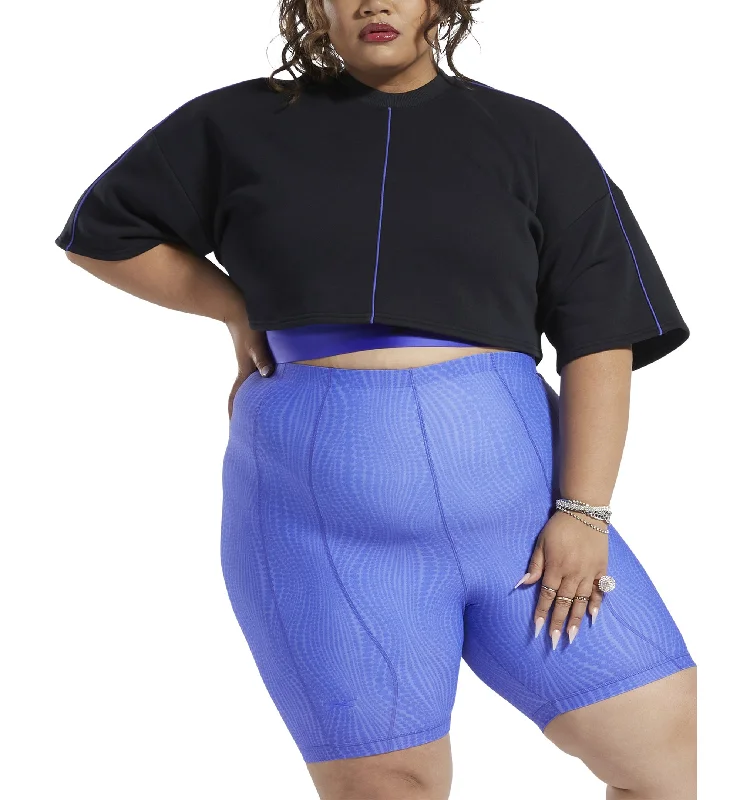 Reebok X Cardi B Plus Size Cropped T Sweatshirt Hoodie with Elastic Cuffs Stretchable Comfortable Reebok X Cardi B Plus Size Cropped T Sweatshirt Hoodie with Elastic Cuffs Stretchable Comfortable
