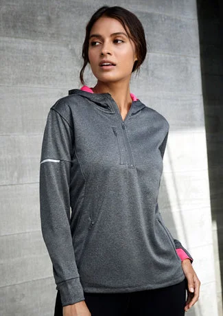 SW635L BizCollection Ladies Pace Hoodie Hoodie with Elastic Waist Stretchable Comfortable SW635L BizCollection Ladies Pace Hoodie Hoodie with Elastic Waist Stretchable Comfortable