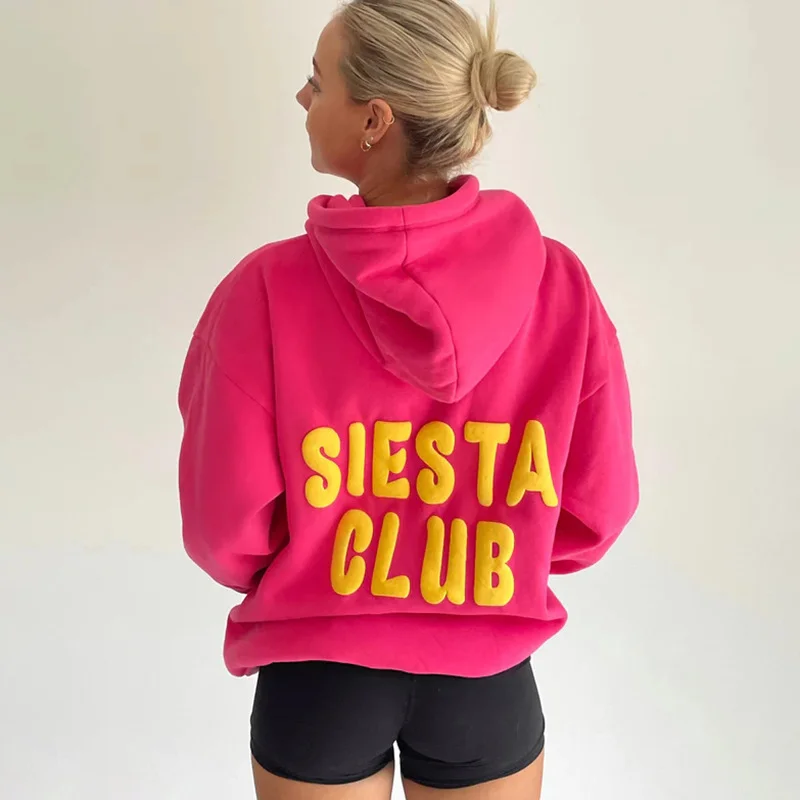 Women Autumn Winter Letter Print Fashion Casual Long Sleeve Hoodie Hoodie with Zipper Versatile Modern Women Autumn Winter Letter Print Fashion Casual Long Sleeve Hoodie Hoodie with Zipper Versatile Modern