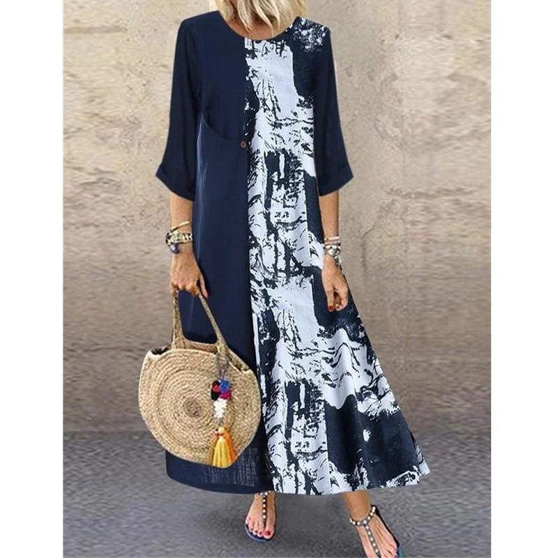 FashionSierra - Women Boho Linen Baggy Gypsy Kaftan Holiday Loose Long Maxi Dress Fashion Ladies Floral Beach Dress Sundress Stylish Long Sleeve Maxi Dress FashionSierra - Women Boho Linen Baggy Gypsy Kaftan Holiday Loose Long Maxi Dress Fashion Ladies Floral Beach Dress Sundress Stylish Long Sleeve Maxi Dress