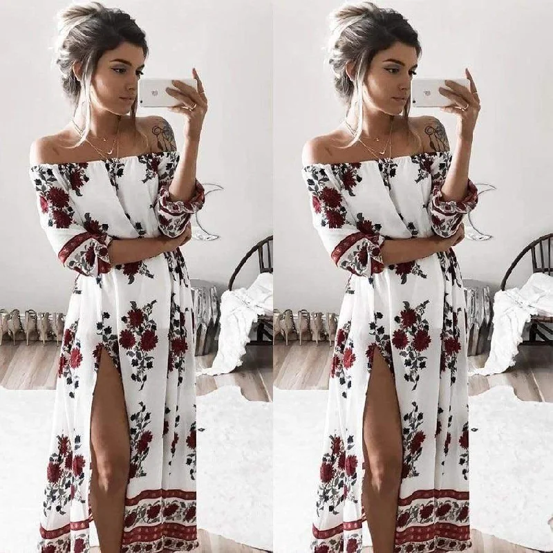 FashionSierra - Women Ladies Clothing Dress Chiffon Floral Long Sleeve Party Flower Casual Long Maxi Dresses Women Summer Sundress Comfortable Flowy Maxi Dress FashionSierra - Women Ladies Clothing Dress Chiffon Floral Long Sleeve Party Flower Casual Long Maxi Dresses Women Summer Sundress Comfortable Flowy Maxi Dress