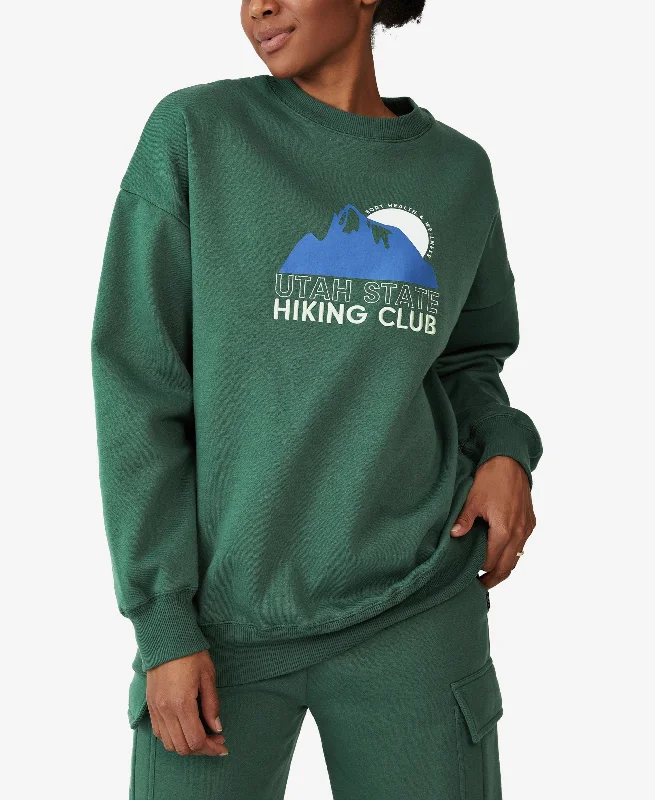 Womens Lifestyle Oversized Graphic Crew Neck Sweatshirt Hoodie with Print Artistic Unique Womens Lifestyle Oversized Graphic Crew Neck Sweatshirt Hoodie with Print Artistic Unique