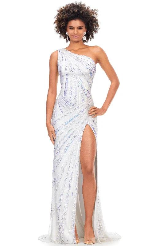Ashley Lauren 11244 - Cutout Back Sequin Evening Gown