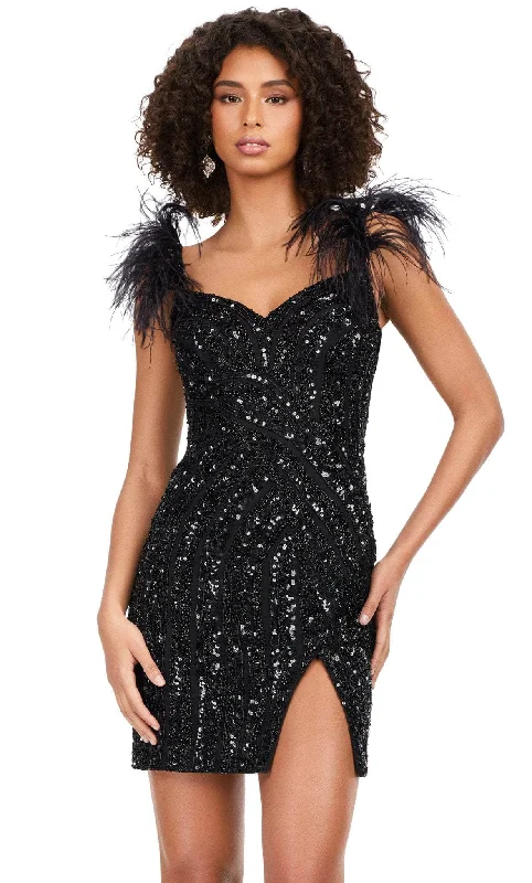 Ashley Lauren 4626 - Embellished Sheath Homecoming Dress