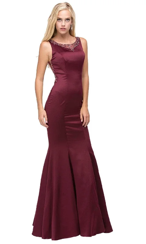 Dancing Queen 9699 - Jewel Neck Mermaid Prom Gown