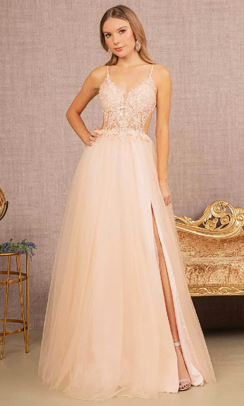 Elizabeth K GL3152 - Embroidered Bodice A-line Prom Dress