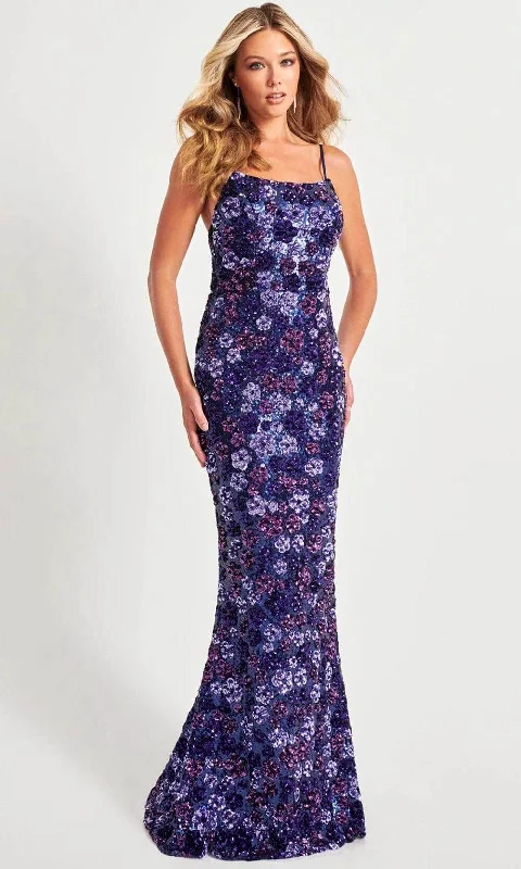 Faviana 11037 - Scoop Neck Cutout Prom Gown