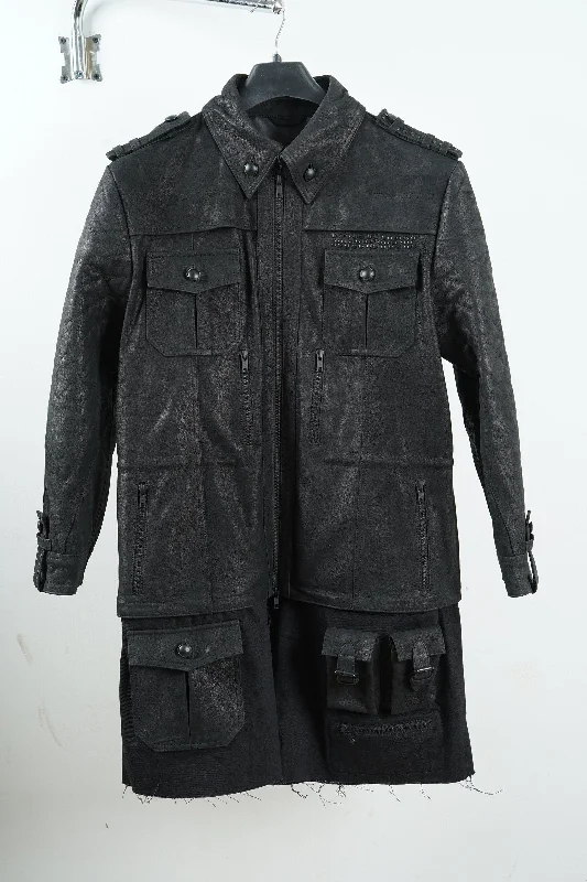 Handmade FF XV Noctis Lucis Black Cosplay Costume Leather Jacket Denim Jacket Leather Jacket Suede Jacket Handmade FF XV Noctis Lucis Black Cosplay Costume Leather Jacket Denim Jacket Leather Jacket Suede Jacket