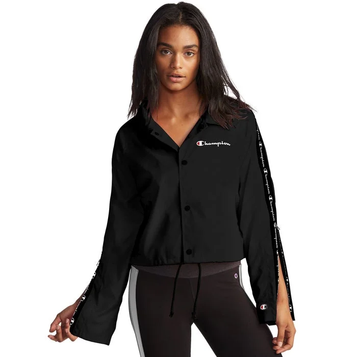Champion Life Ladies Zipper Tape Cropped Coaches Jacket Striped Jacket Polka Dot Jacket Floral Jacket Champion Life Ladies Zipper Tape Cropped Coaches Jacket Striped Jacket Polka Dot Jacket Floral Jacket