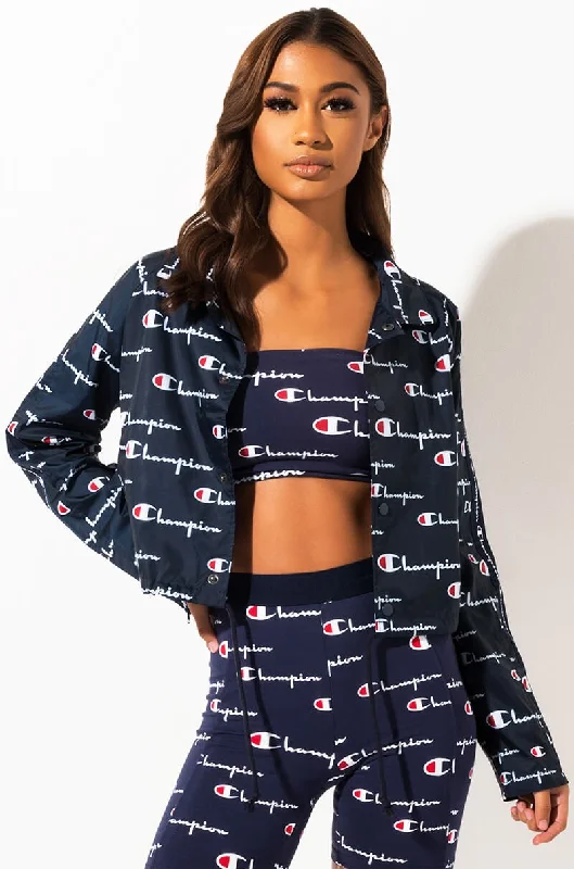 Champion Life Ladies Zipper Taped Cropped AOP Jacket V-Neck Jacket Boat Neck Jacket Square Neck Jacket Champion Life Ladies Zipper Taped Cropped AOP Jacket V-Neck Jacket Boat Neck Jacket Square Neck Jacket