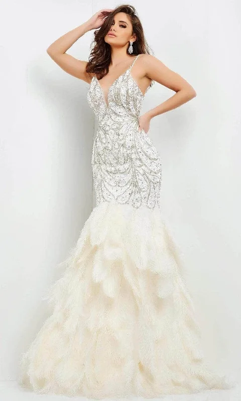 Jovani 04625SC - Tiered Trumpet Prom Dress