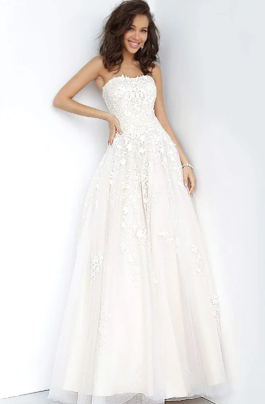JVN by Jovani - Embroidered Sweetheart A-Line Dress JVN1831SC