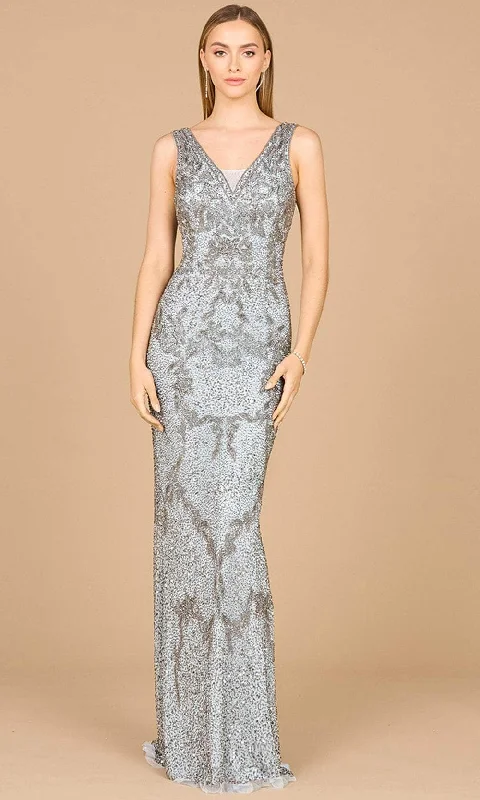 Lara Dresses 29076 - Beaded Cowl Back Evening Gown