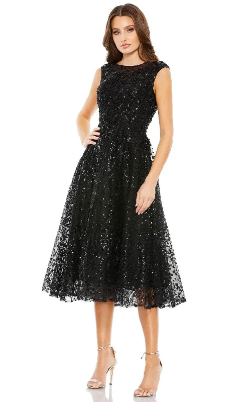 Mac Duggal 20398 - Cap Sleeve Sequined A-Line Dress
