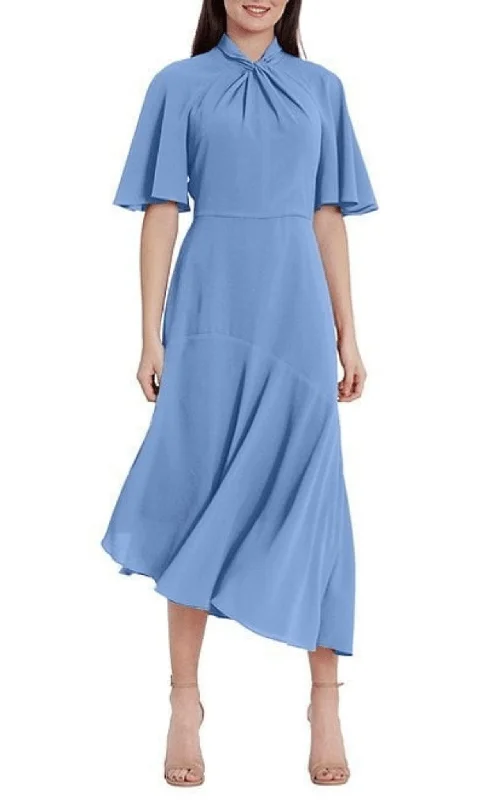 Maggy London G3570M - High Neck Asymmetrical Hem Formal Dress