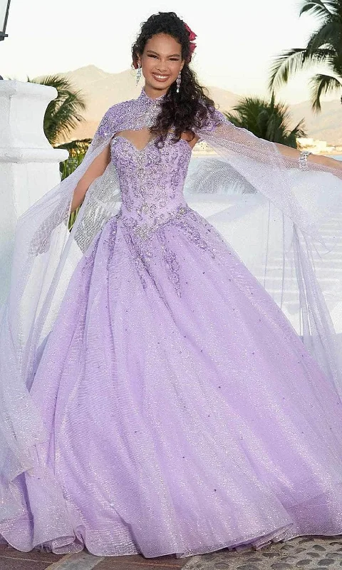 Mori Lee 60166 - Glittered Tulle Quinceanera Ballgown
