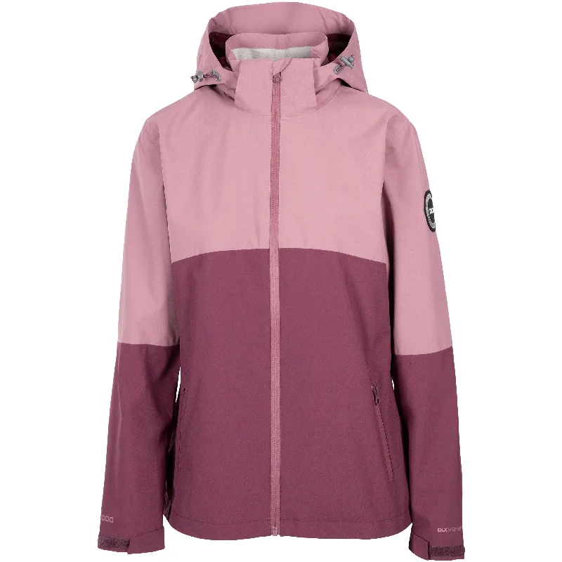 Quincy Women's DLX Unpadded Waterproof Jacket in Rose Tone Satin Fabric Silk Fabric Chiffon Fabric Quincy Women's DLX Unpadded Waterproof Jacket in Rose Tone Satin Fabric Silk Fabric Chiffon Fabric