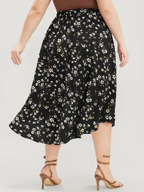 Snakeskin Gathered Regular Dresses