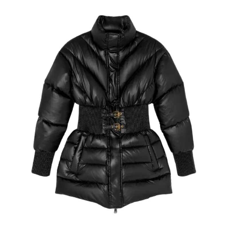 Versace Jeans Couture Baroque Buckle Black Puffer Jacket Satin Jacket Silk Jacket Chiffon Jacket Versace Jeans Couture Baroque Buckle Black Puffer Jacket Satin Jacket Silk Jacket Chiffon Jacket
