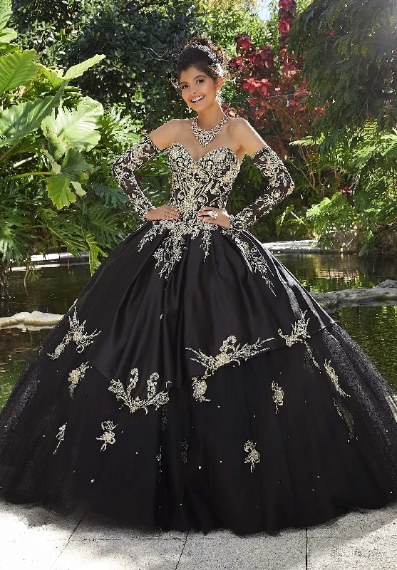 Vizcaya by Mori Lee - 89248 Dimensional Metallic Embroidered Ballgown