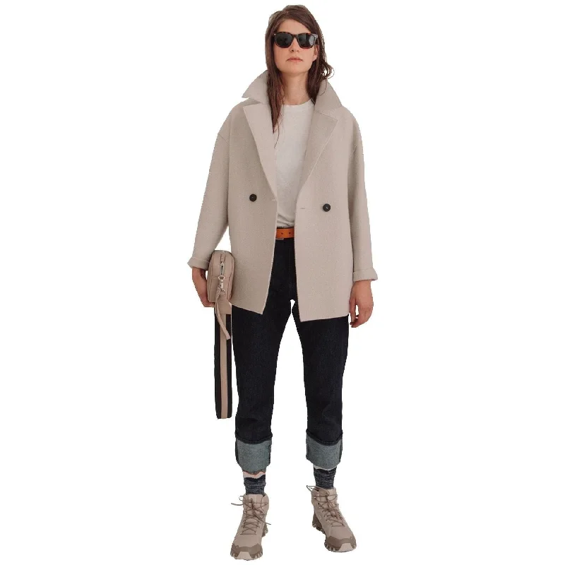 W Dropped Shoulder Double Breasted Jacket, Cream Mesh Jacket Canvas Jacket Denim Jacket W Dropped Shoulder Double Breasted Jacket, Cream Mesh Jacket Canvas Jacket Denim Jacket