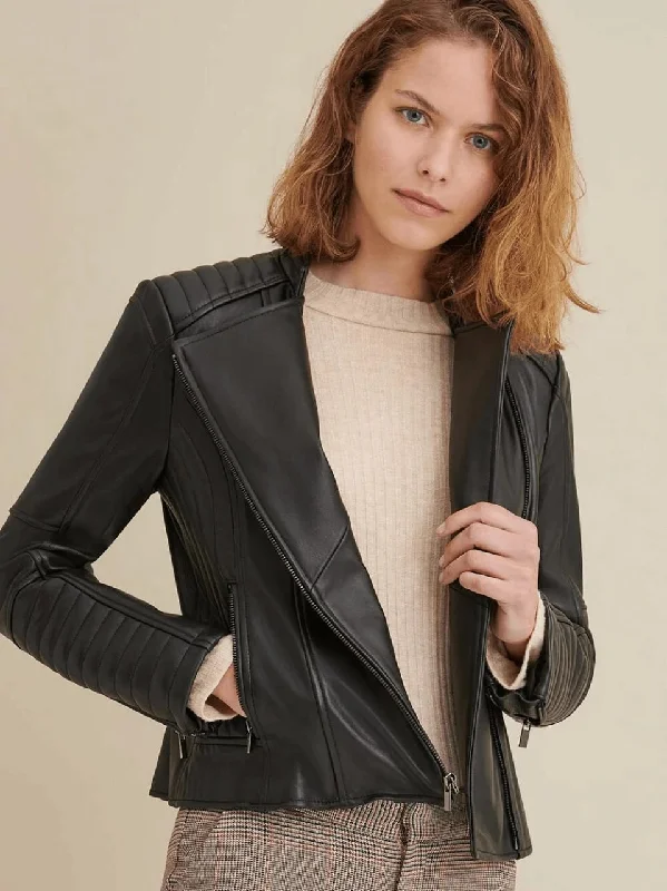 Women’s Genuine Black Leather Biker Jacket Rayon Jacket Velvet Jacket Corduroy Jacket Women’s Genuine Black Leather Biker Jacket Rayon Jacket Velvet Jacket Corduroy Jacket