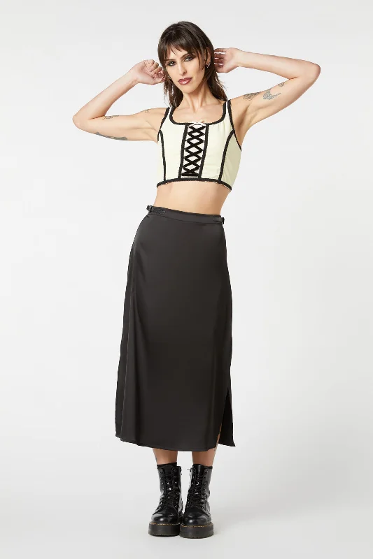 Birth Chart Midi Slit Skirt asymmetrical skirt cut