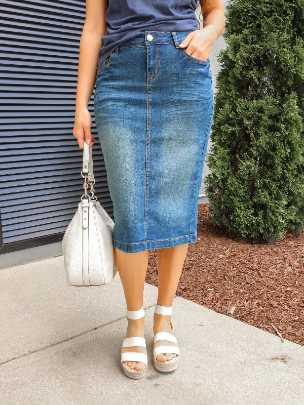 Emily Vintage Denim Skirt summer skirt style