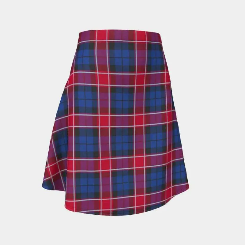 Graham of Menteith Red Tartan Flared Skirt a-line skirt cut