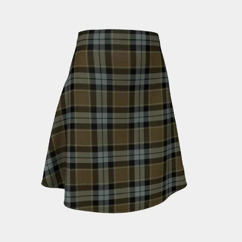 Graham of Menteith Weathered Tartan Flared Skirt chiffon skirt airy