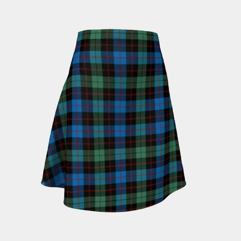 Guthrie Ancient Tartan Flared Skirt wool skirt sturdy