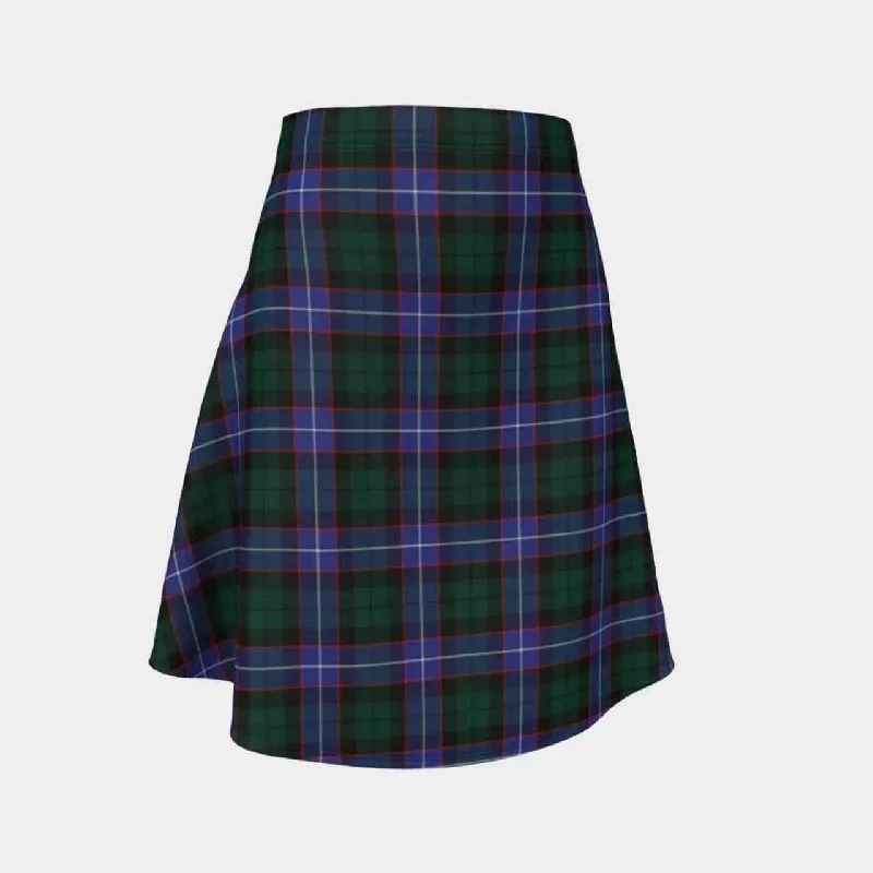 Guthrie Modern Tartan Flared Skirt chiffon skirt flowing