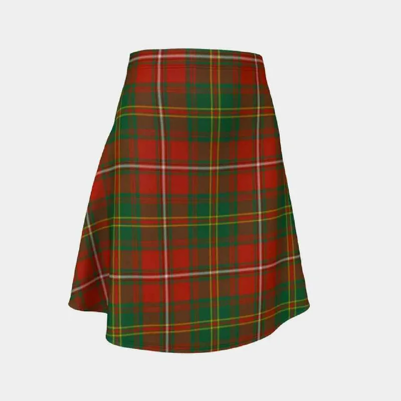 Hay Ancient Tartan Flared Skirt belted skirt waist