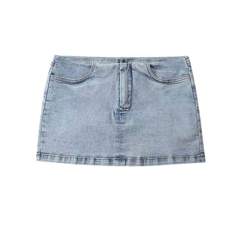 Miray Denim Mini Skirt chiffon skirt delicate