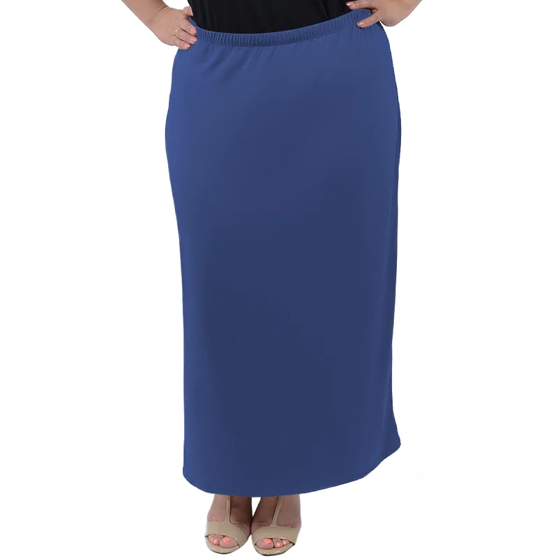 Plus Size Long Tube Skirt a-line skirt cut