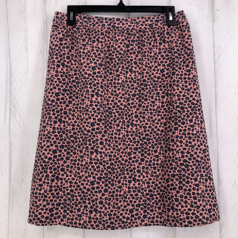 S flower print skirt linen skirt airy